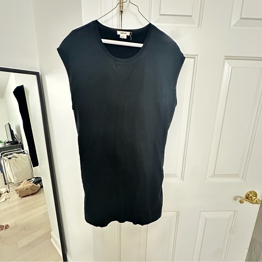 Helmut Lang Black Tee Shirt Dress